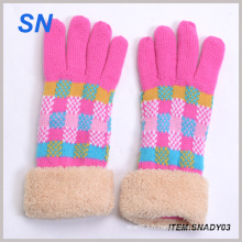 Vente en gros de gants d&#39;hiver tricot à la mode Fournisseur chinois